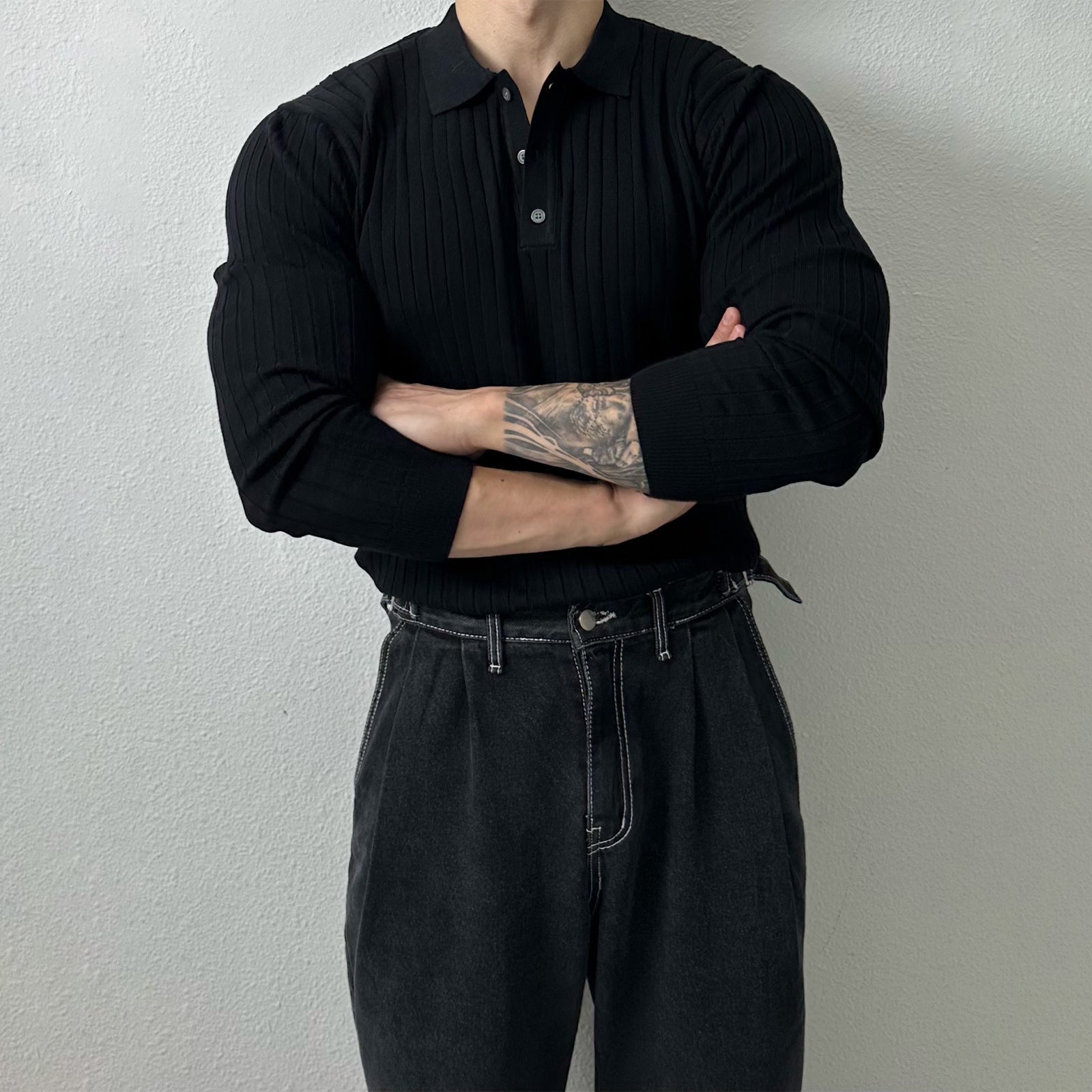 Alexandro Çizgili Polo Kazak