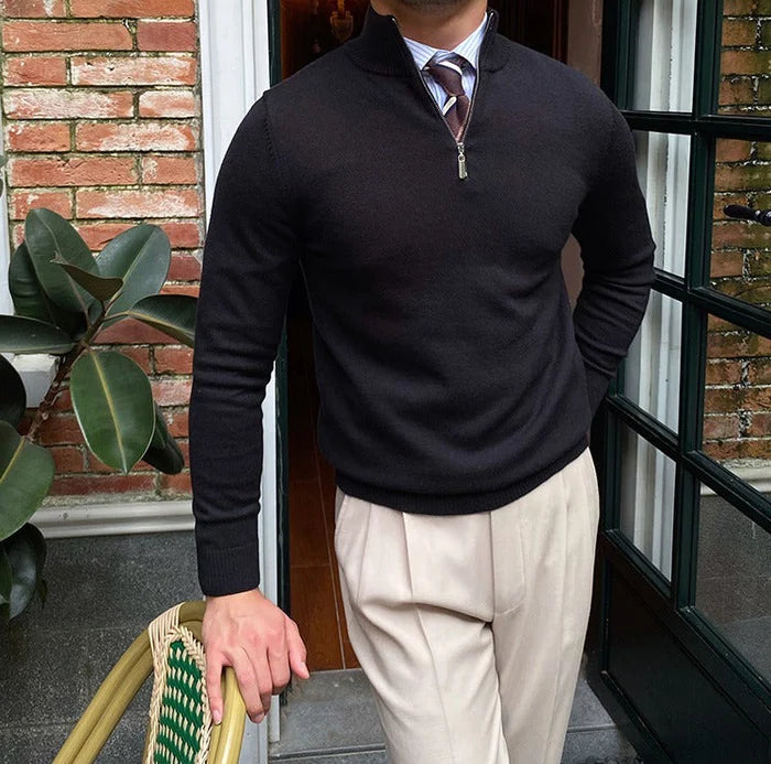 Savile Yarım Fermuarlı Kazak