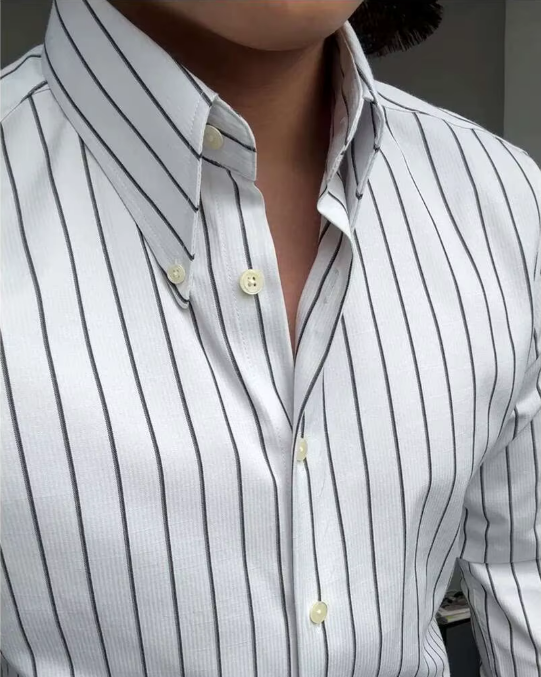 Mirano Çizgili Retro Gömlek