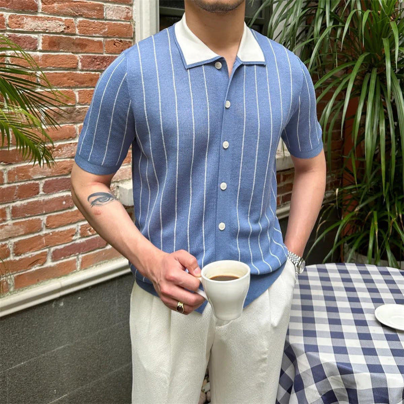Valerio Çizgili Pamuklu Gömlek