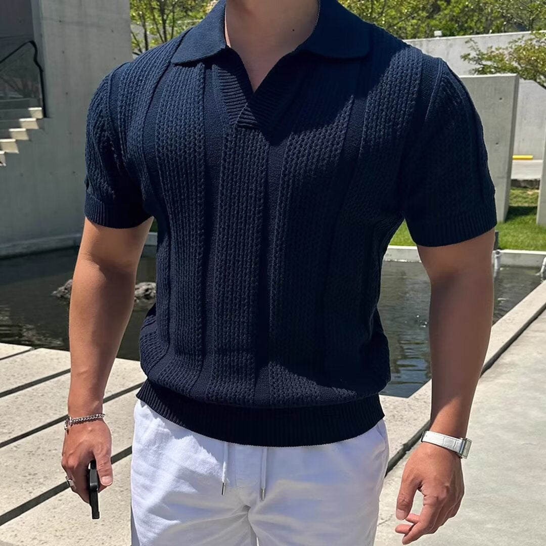 Velasco Örme Örgülü Pamuklu Polo T-shirt