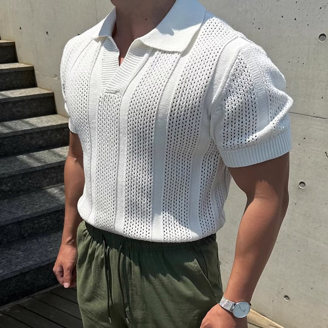 Velasco Örme Örgülü Pamuklu Polo T-shirt