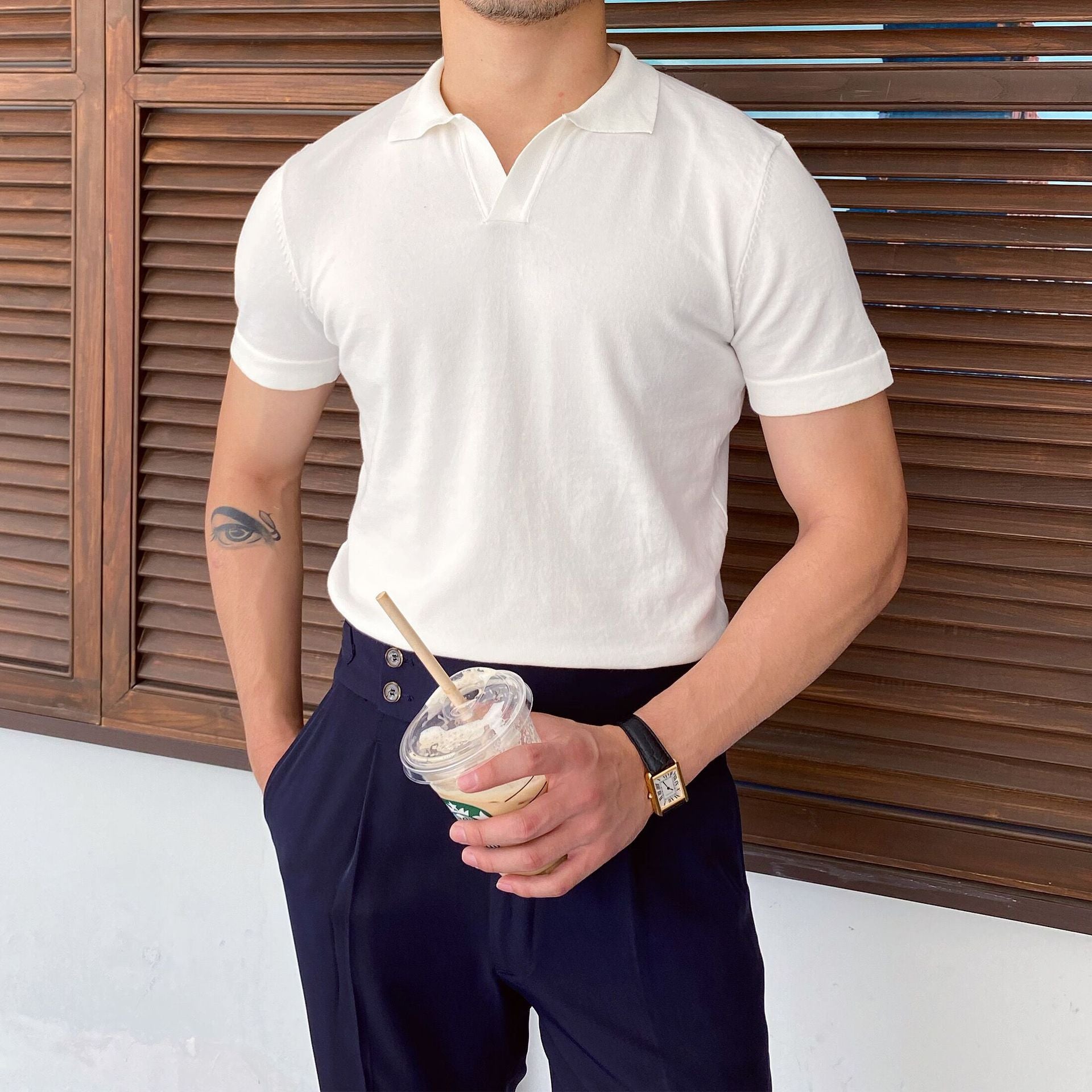 Düz Kesim Klasik Polo T-shirt