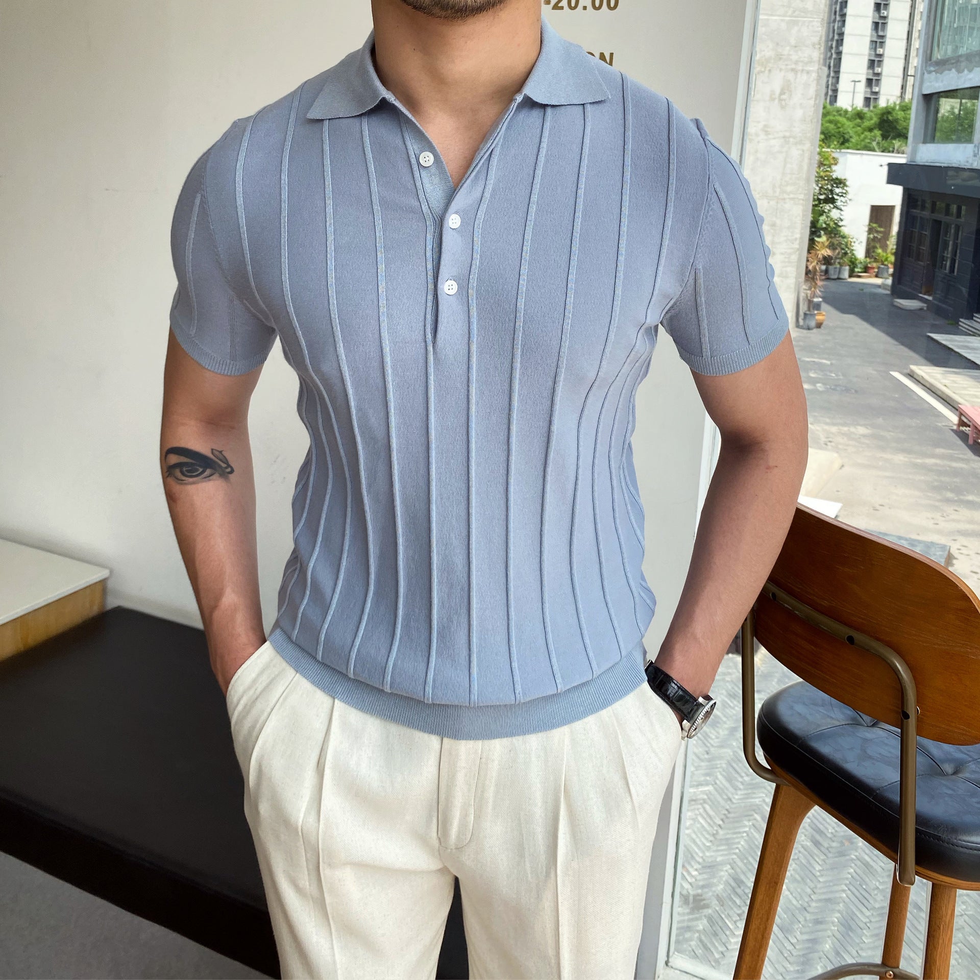 Vittorio Çizgili Polo T-shirt
