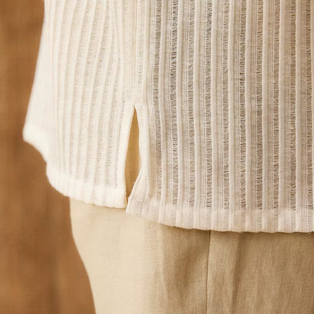 İnce Dokulu Pamuklu Gömlek