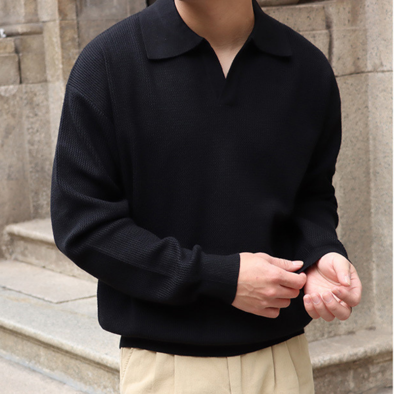 Vintage Dokulu Triko Polo Kazak
