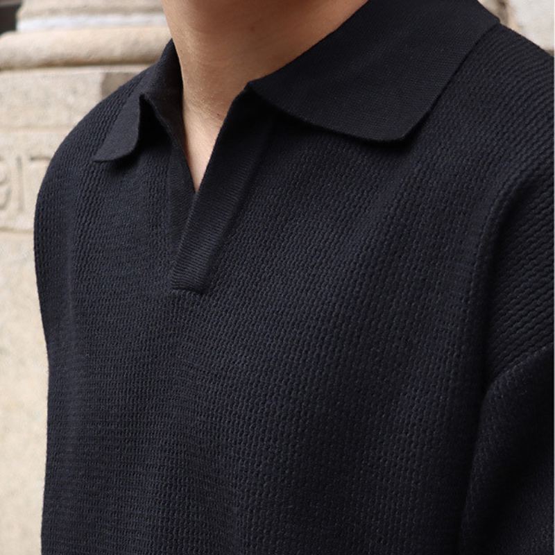 Vintage Dokulu Triko Polo Kazak