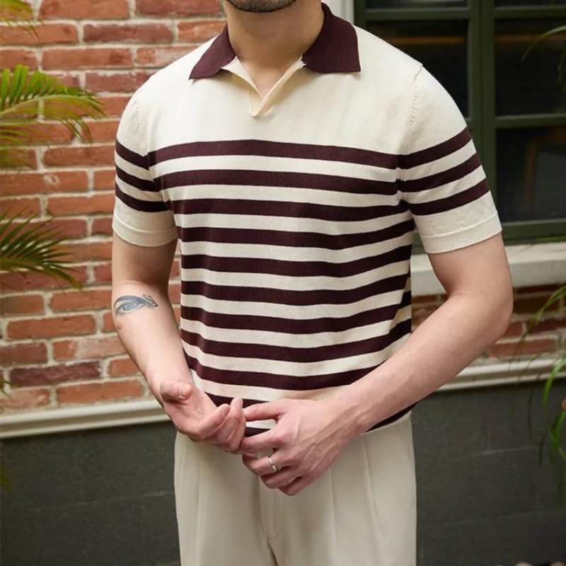 Vıenna Çizgili Polo T-shirt