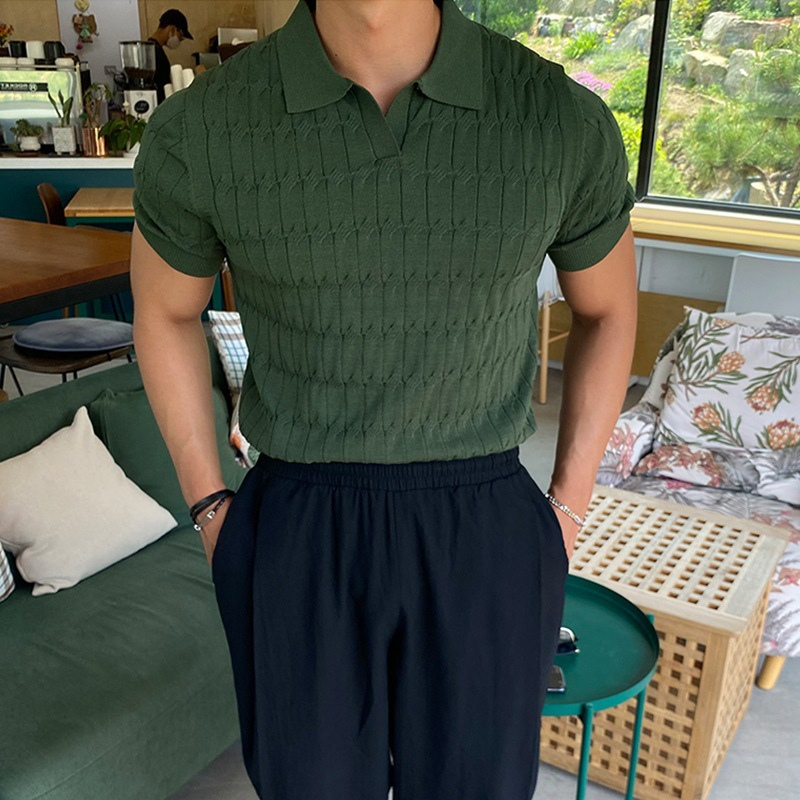 Elite Örgülü Pamuklu Polo T-shirt