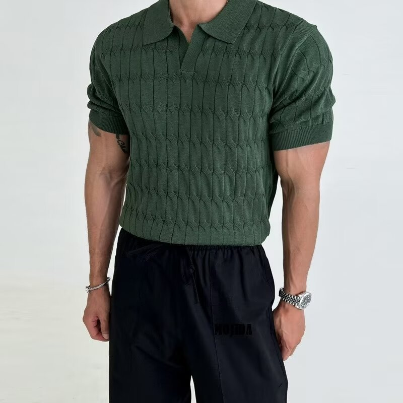 Elite Örgülü Pamuklu Polo T-shirt