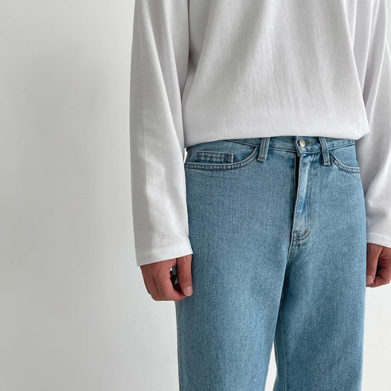 Baggy Jeans Açık Mavi Pantolon
