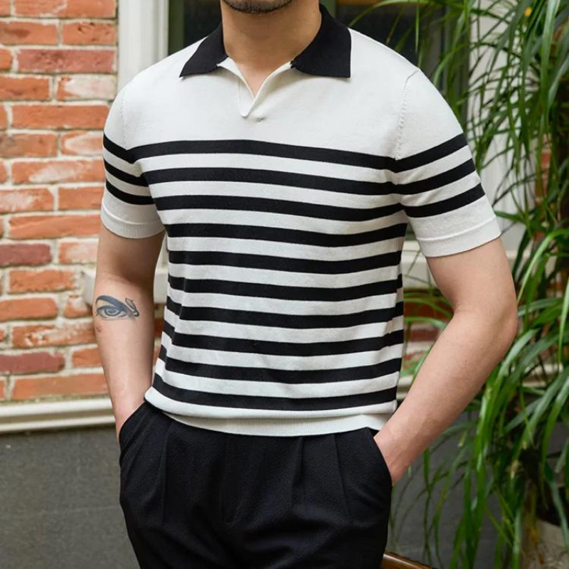 Vıenna Çizgili Polo T-shirt