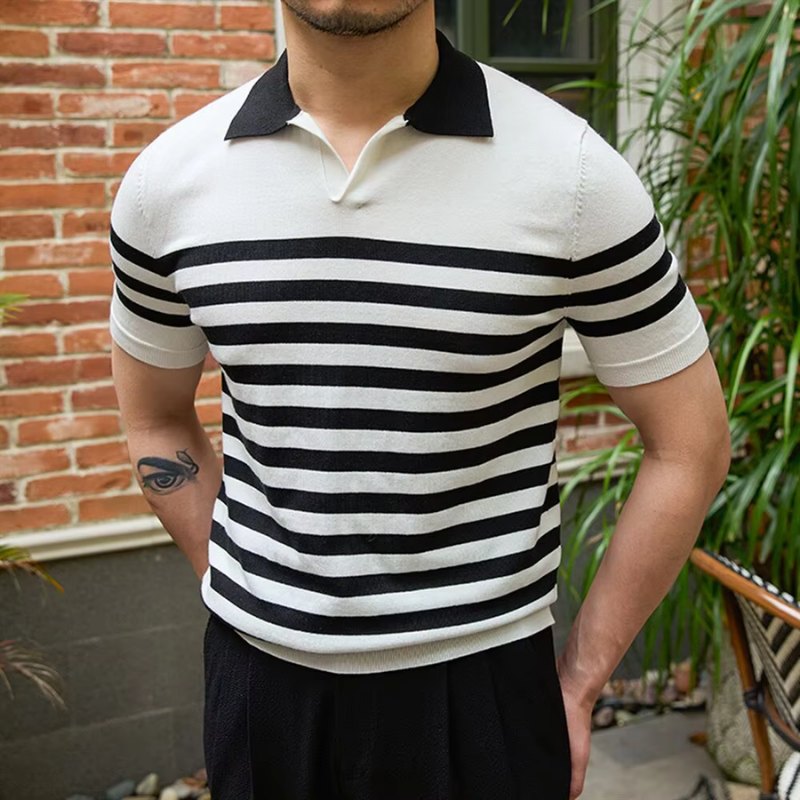 Vıenna Çizgili Polo T-shirt