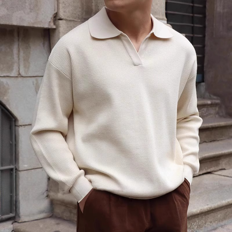 Vintage Dokulu Triko Polo Kazak