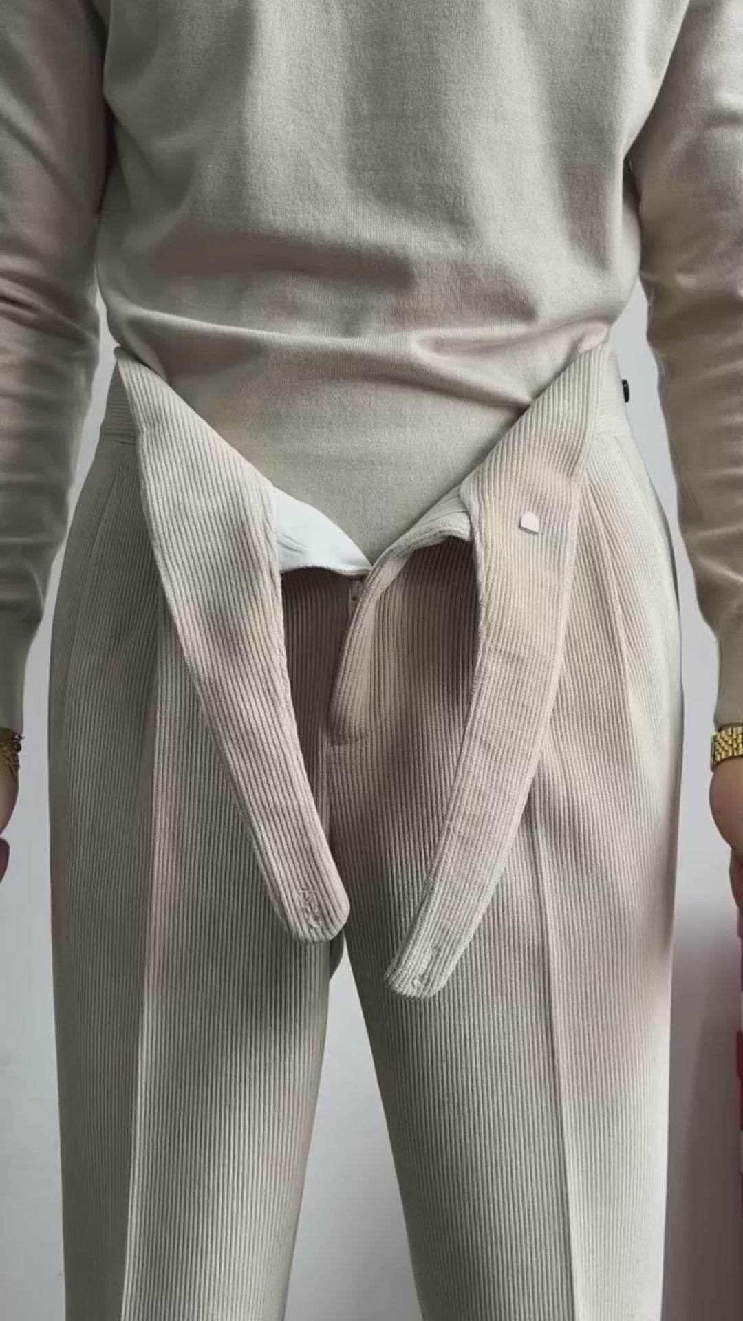 İtalyan Kesim Kadife Kumaş Pantolon